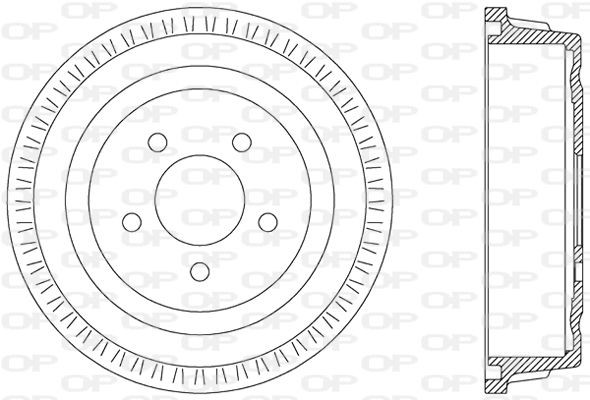 OPEN PARTS Тормозной барабан BAD9026.10